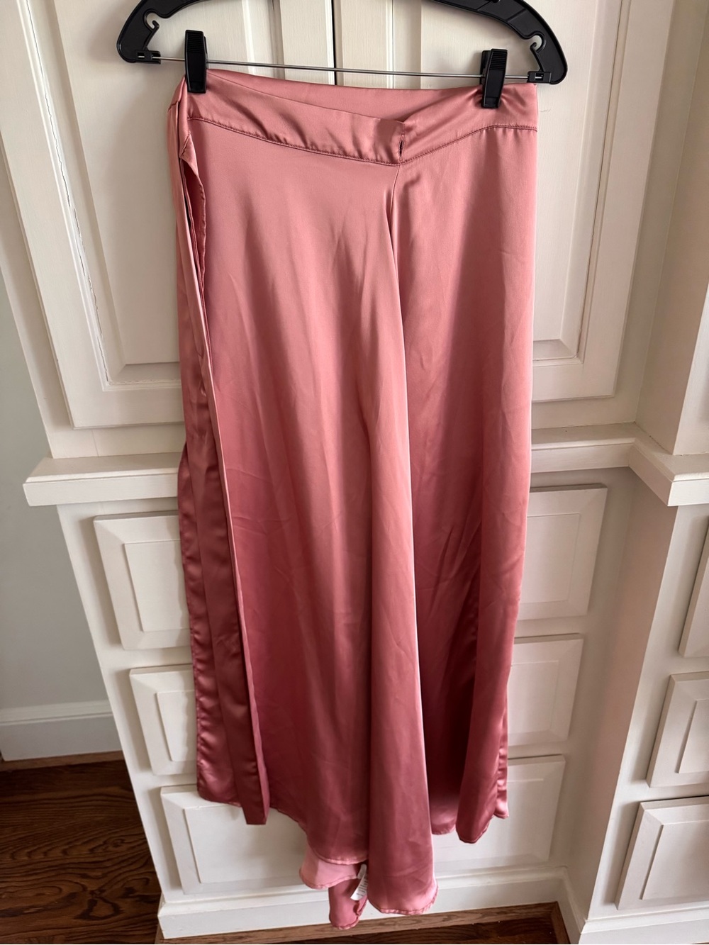 By Malene Birger Rose Pink Satin Maxi Skirt